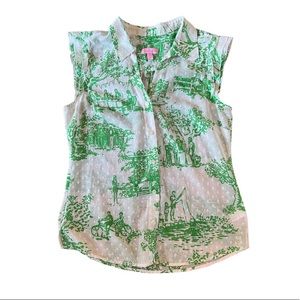 Lilly Pulitzer Dusti Sleeveless Lightweight Blouse